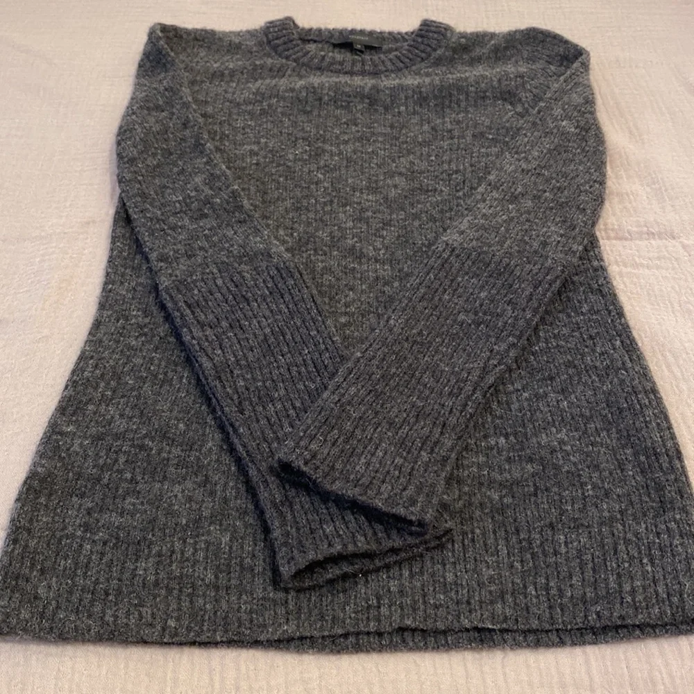 Belstaff Dark Gray Crewneck Alpaca Blend Sweater. Size M
